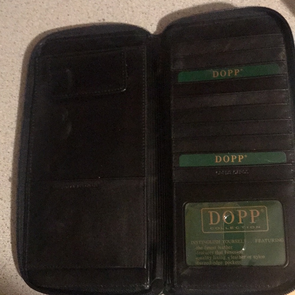 NWOT leather passport wallet